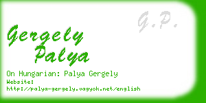 gergely palya business card